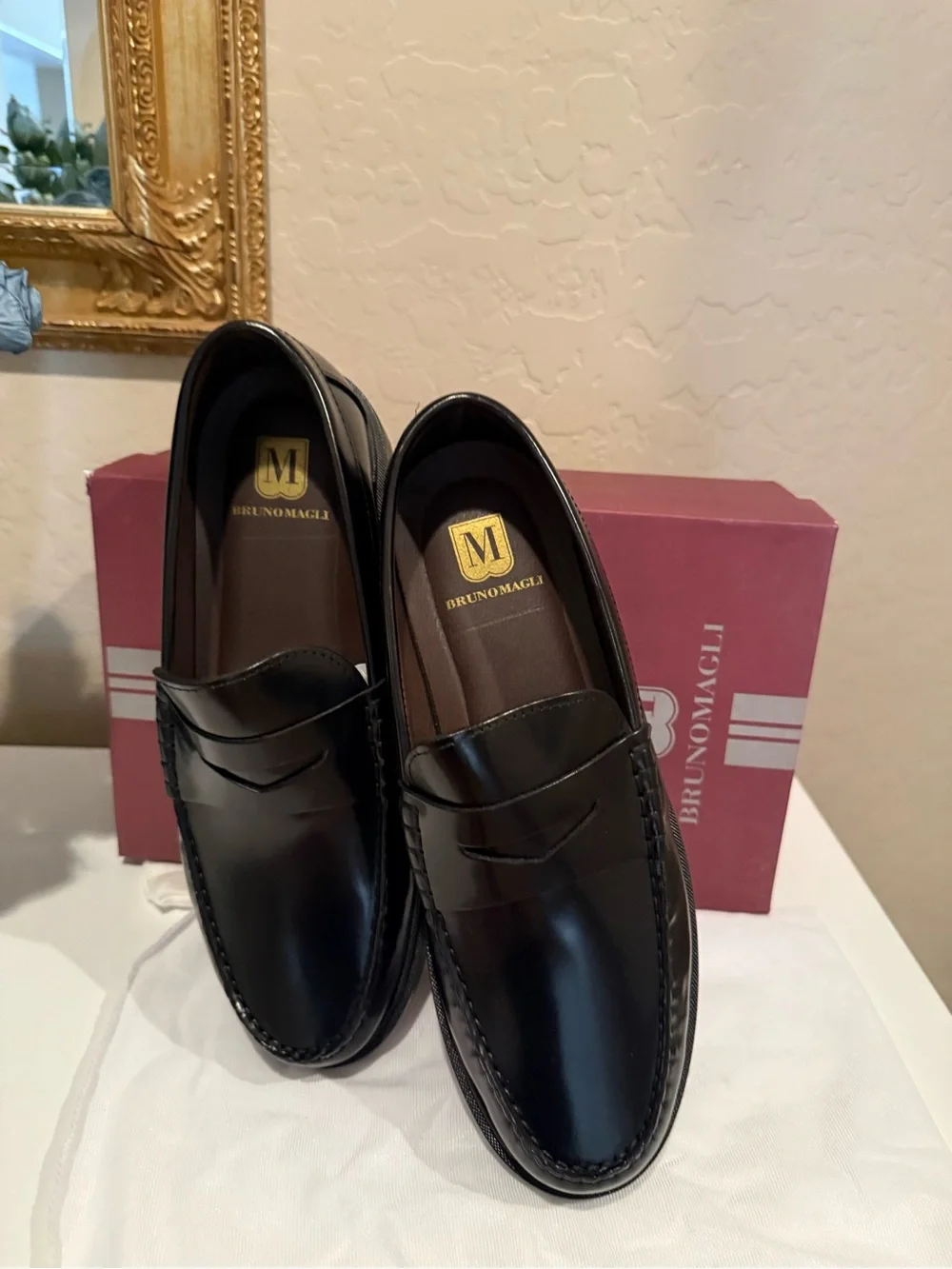 Bruno Magli M line Mello loafer men’s leather shoes size 10.5 NWT